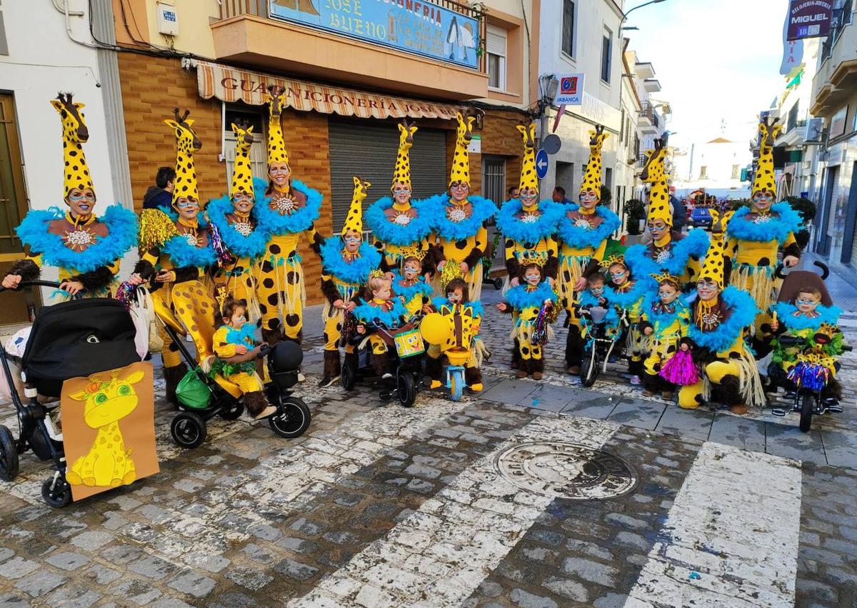 Imagen secundaria 1 - 20 comparsas llenaron de color y diversión las calles de Zalamea