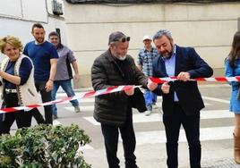 Momento de la inauguración de la calle.