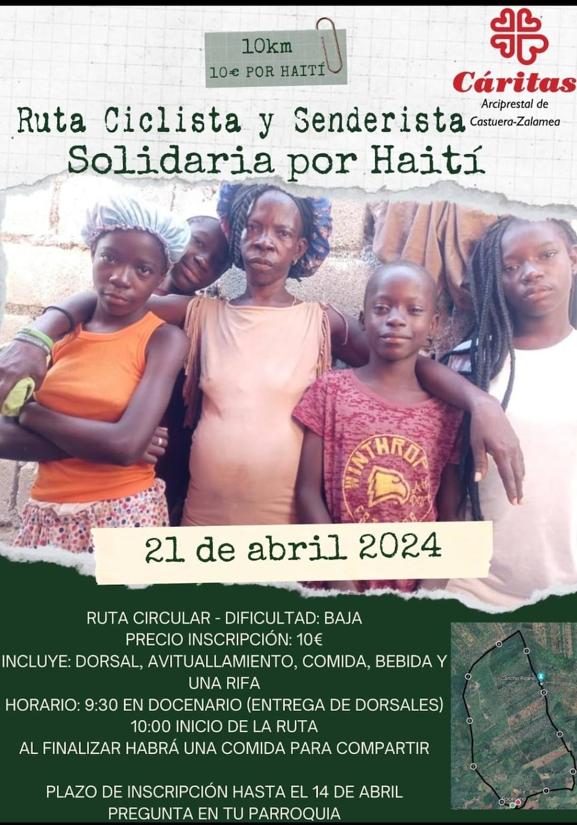 Inscripciones abiertas para la Ruta Ciclista y Senderista Solidaria por Haití
