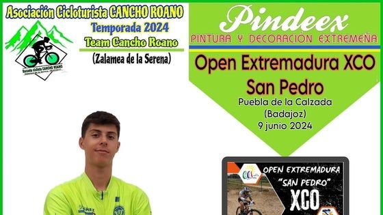Ramón Núñez se desplaza hasta Puebla de la Calzada para el Open de Extremadura de XCO 2024