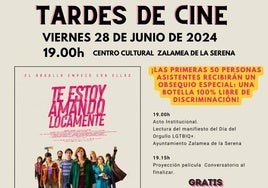 El proyecto 'Conocer para tolerar' lleva a Zalamea de la Serena la película 'Te estoy amando locamente'