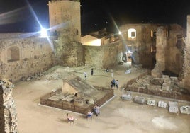 Uno de los lugares que visitaron fue el Castillo de Arribalavilla.