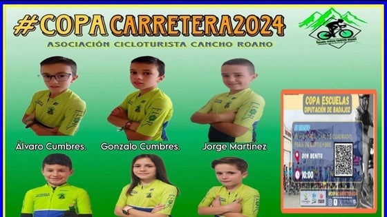 Varios ciclistas de la AC Cancho Roano estarán en la Copa Escuelas de Don Benito