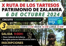 La X edición de la 'Ruta de los Tartesos. Patrimonio de Zalamea' se celebrará el 6 de octubre