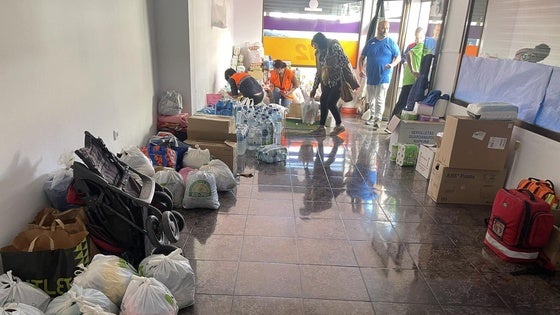 Recogida de ayuda para los afectados por la Dana