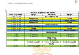 Vuelve el Torneo de Fútbol Sala 12 horas