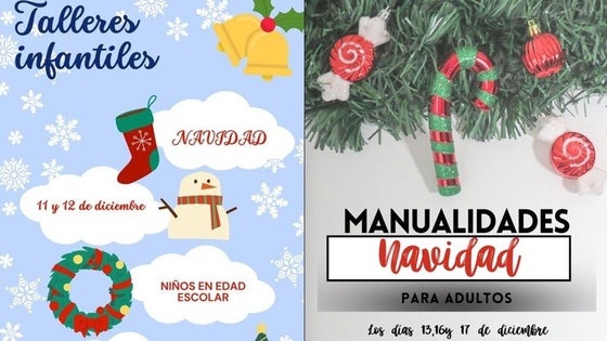 Talleres de manualidades de navideñas en el Centro Cultural