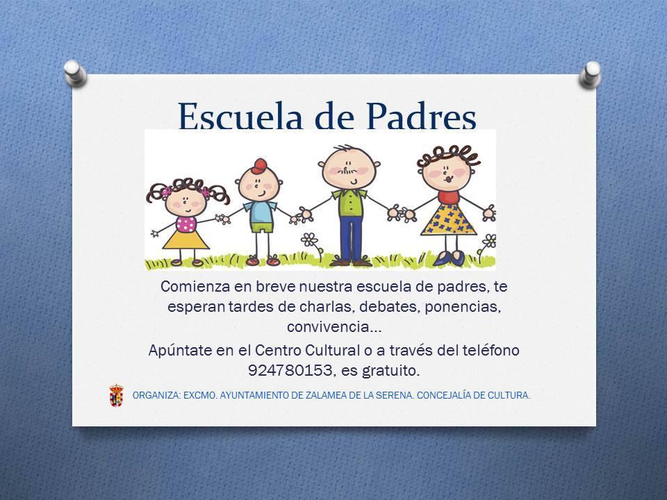 Cartel de la Escuela de Padres. CEDIDA