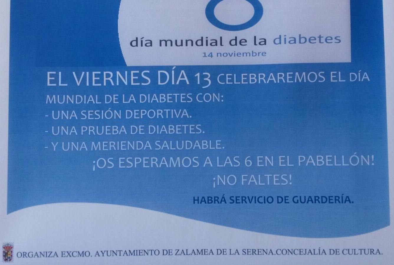 Zalamea se suma a la celebración del Día Mundial de la Diabetes