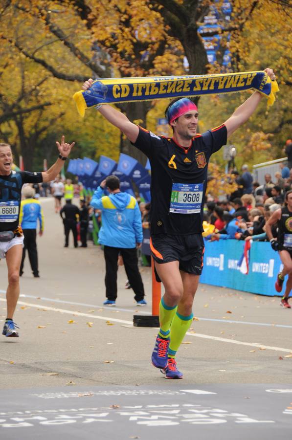 Antonio entrando en la meta 