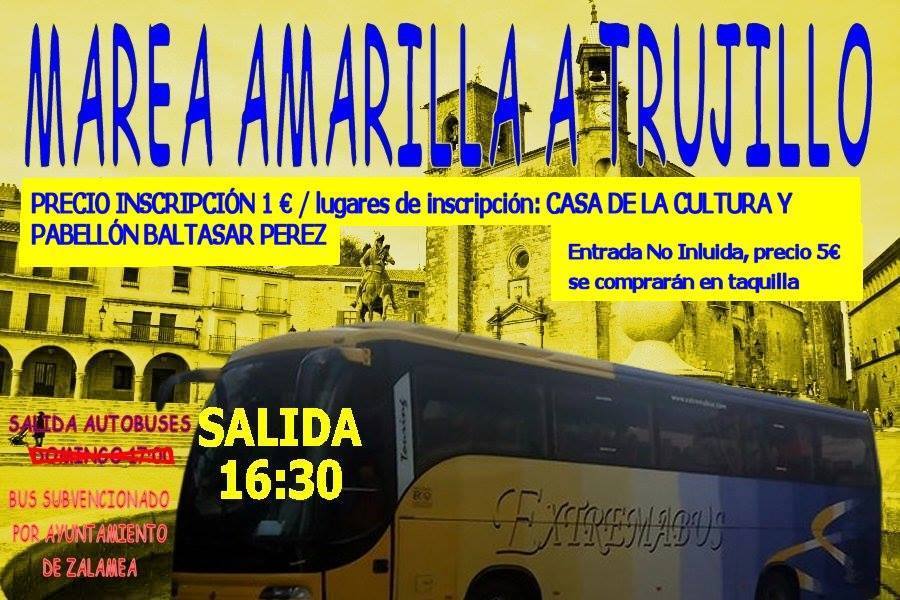 Varios autobuses a disposición de los aficionados para ver al Ilipense jugar en Trujillo