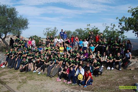 El grupo en la ruta que realizaron a Monfragüe 