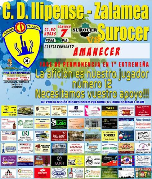 Cartel de presentación del partido 
