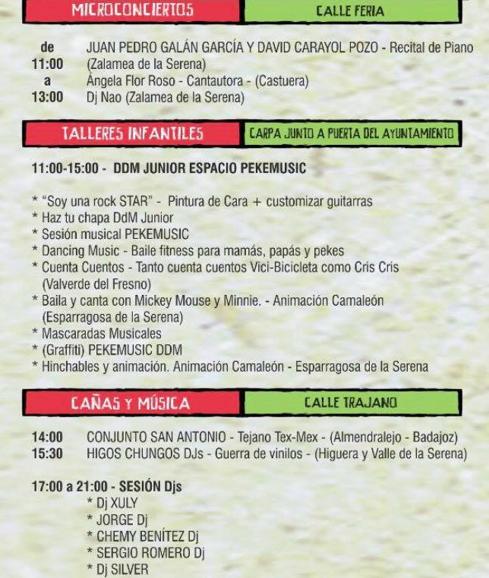 La programación para mañana sábado 