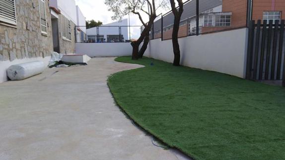 El exterior de la  guardería 