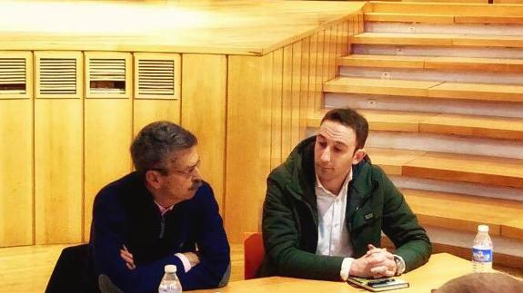 Navarro y Fuentes en el encuentro 