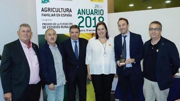 Durante la entrega del galardón 