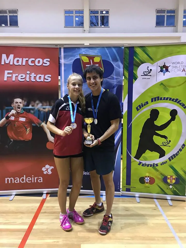 Laura García y su entrenador, Matías Dávila 