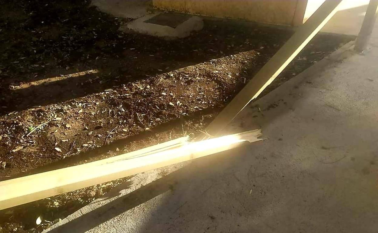 El parque del Cercado, inaugurado hace escasos días, ya luce desperfectos. 