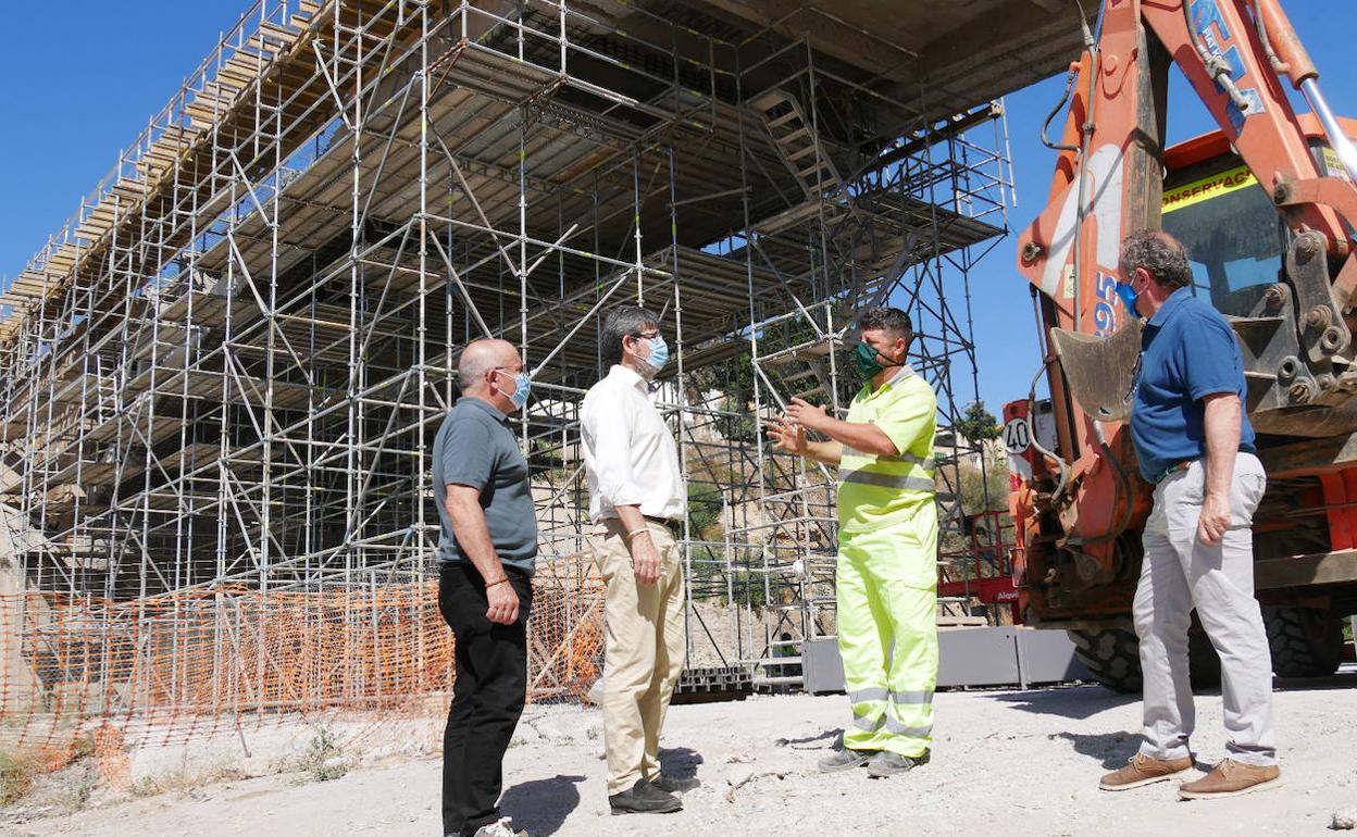 Las obras del puente, «a buen ritmo»