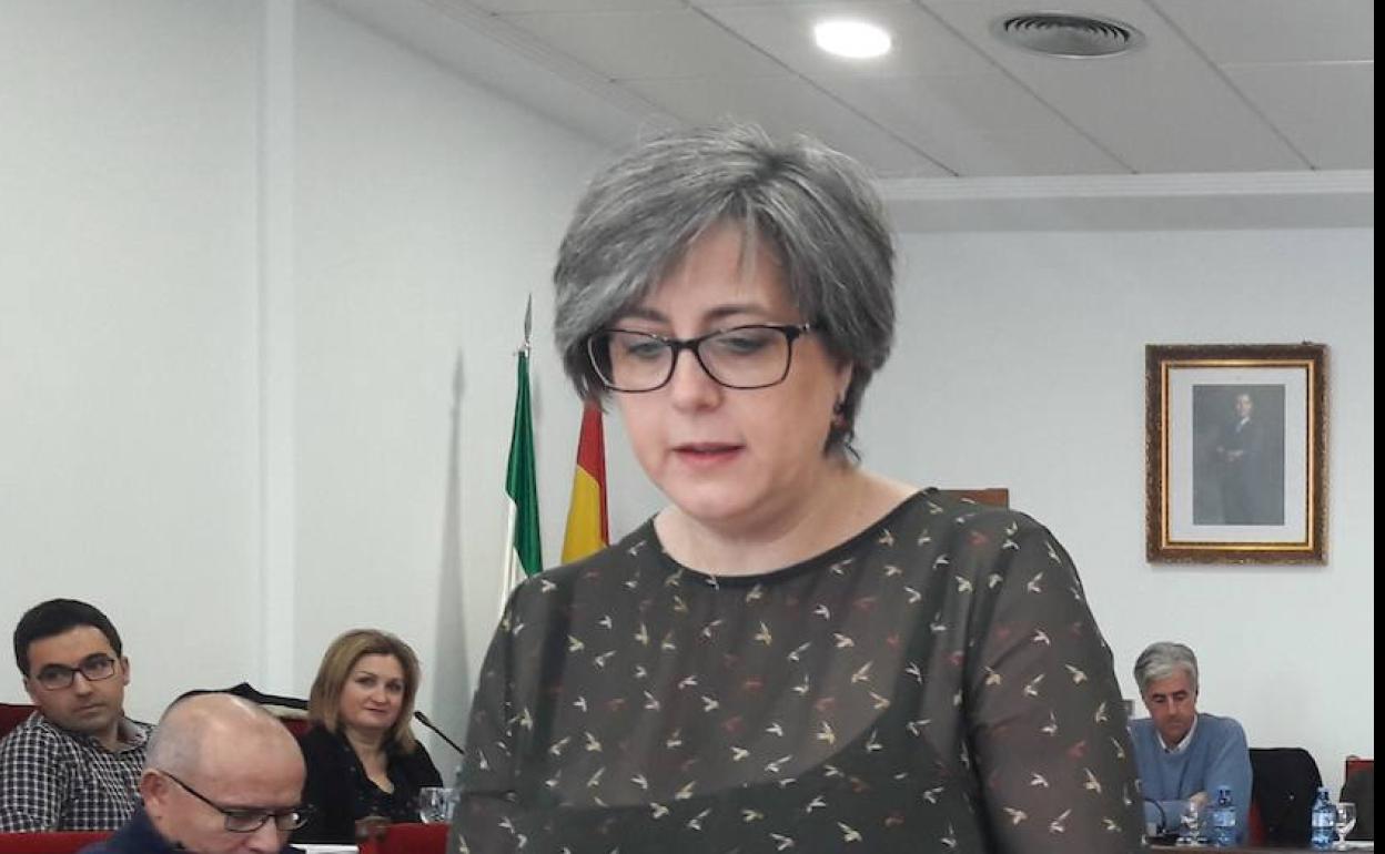 Aquilina Pérez, en su toma de posesión en noviembre de 2017. 