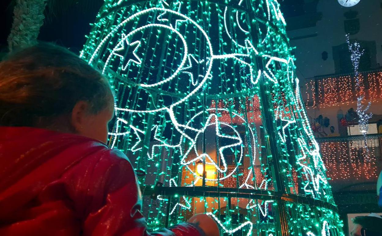 Alumbrado de la última Navidad. 