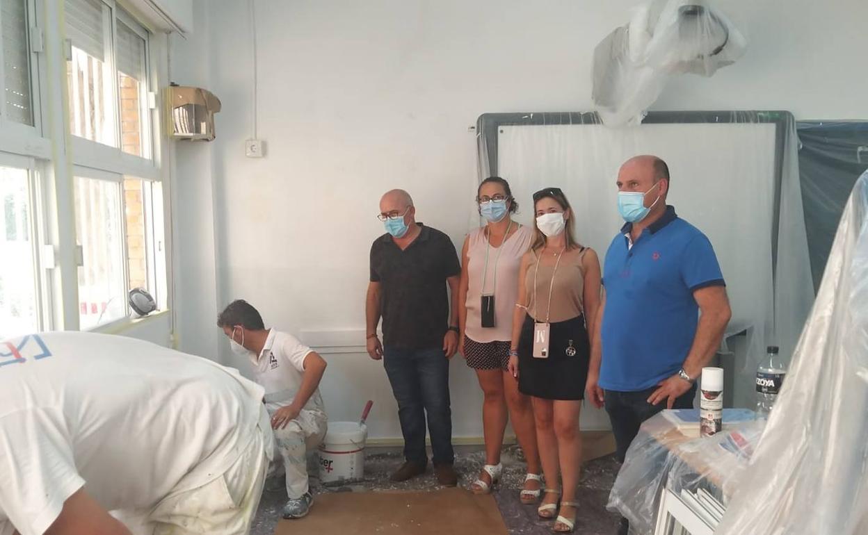 Peña destaca el trabajo realizado «durante el verano» en los colegios