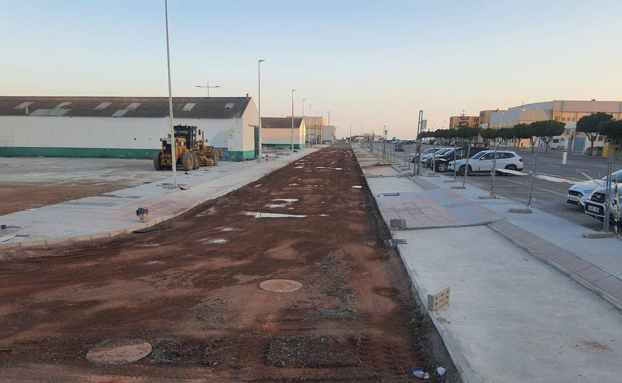 Aspecto actual del recinto ferial a dos semanas del arranque de la feria 