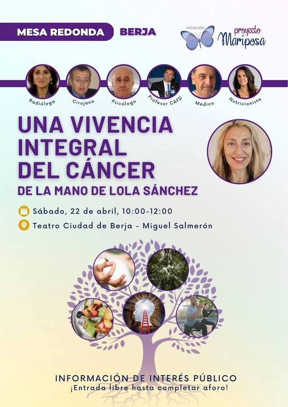 Proyecto Mariposa abordará en Berja el cáncer desde un punto de vista «integral»