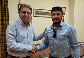 Francisco López, gerente de Lidercasa en Adra, y Jaime Ibáñez, socio de Shelby Home.