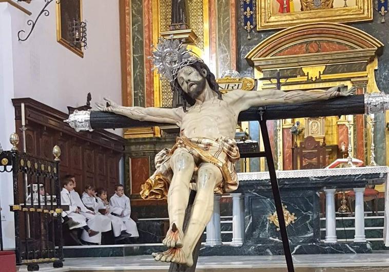 El Cristo de la Expiración, pregonero de las fiestas