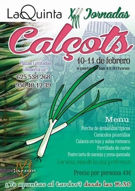 Jornadas gastronómicas con el calçot como protagonista