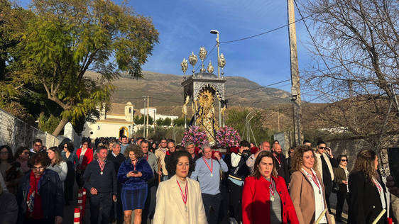 La patrona de Berja pasa la Cuaresma en la parroquia