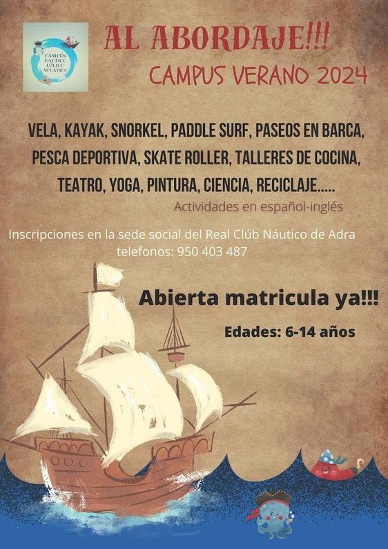 Abierto el plazo de inscripción del campus de verano del Club Náutico