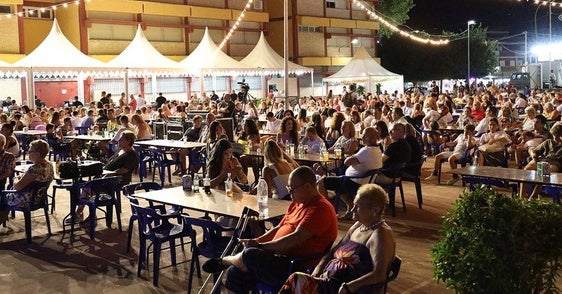 Sergio Contreras, en la Caseta Municipal de Berja