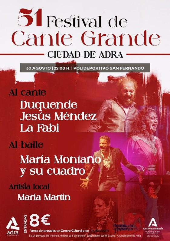 El festival flamenco cumple 51 años con Duquende como cabeza de cartel