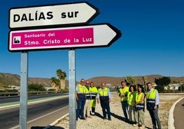 Mejoran la señalización de la carretera A-358 para las fiestas del Cristo de la Luz