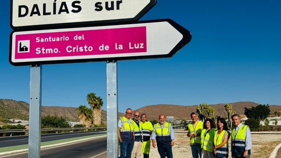 Mejoran la señalización de la carretera A-358 para las fiestas del Cristo de la Luz