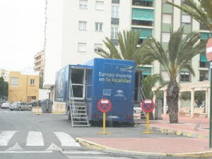 El autobús de Europa está hoy en Adra