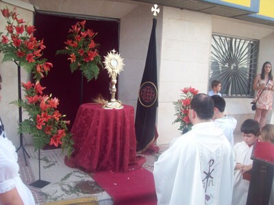 El Ayuntamiento de Adra instalará el domingo un altar para el paso del Corpus Christi