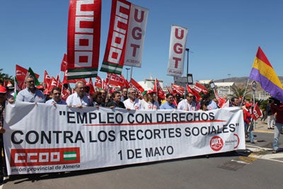 Unas 6.000 personas se movilizan el 1º de mayo bajo el lema ‘No tienen límite. Lucha por tus derechos’
