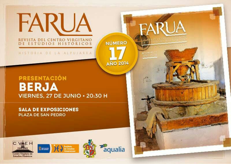 Berja presenta hoy un nuevo número de la revista Farua