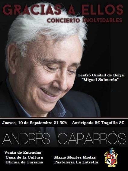 Andrés Caparrós actúa en Berja