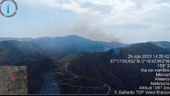 Infoca da por extinguido el incendio forestal de Macael