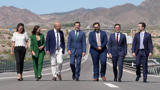 Moreno inaugura los 7 kilómetros que conectan el Almanzora con la autovía del Mediterráneo
