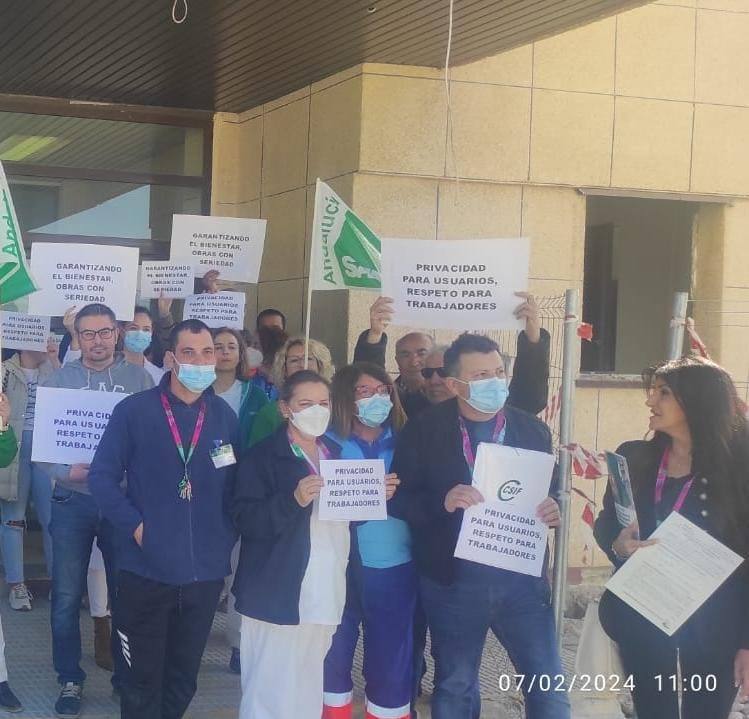 Sindicatos denuncian los peligros de la reforma del centro de salud de Albox