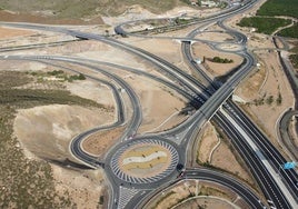 Vista aérea de la Autovía del Almanzora.