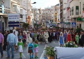 Último traslado de la Virgen del Saliente a la Villa.