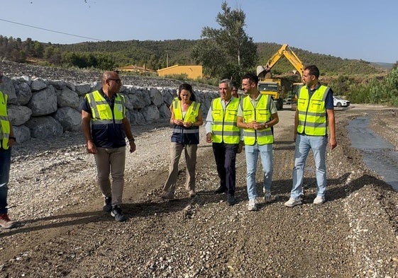 Visita a la zona en obras.