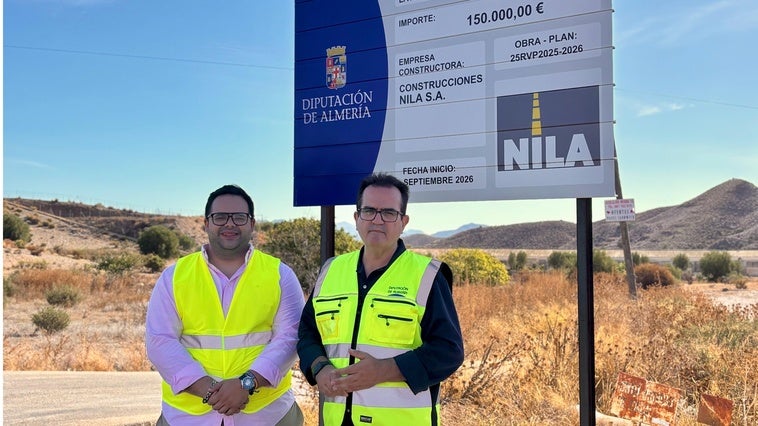 Las Diputación invierte 150.000 euros para mejorar la carretera de El Palacés de Zurgena